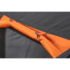 Tenda da campeggio Pop-Up nero e arancione per 5-8 persone - Product Image 5