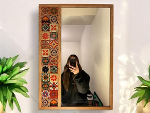 Handmade Wooden Wall <b>Mirror</b> Rustic Decorative Hanging <b>Mirror</b> - Product Image 2