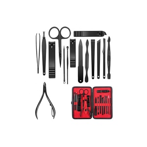 Nail <b>Kit</b> 6 Pieces Stainless Steel <b>Manicure</b> Set with Red Case Portable Classic Style for Adult Wholesale Price - Product Image 1
