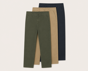 Pantalones Chinos de Algodón para Hombre, Corte Slim Fit, Ecológicos, Transpirables, de Primera Calidad - Product Image 2