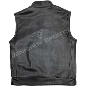เสื้อกั๊กมอเตอร์ไซค์หนังแท้คุณภาพดี เสื้อกั๊กหนังขายส่งราคาถูก - Product Image 6