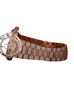 Reloj de Pulsera de Lujo con Moissanita para Hombre, con Incrustaciones de Piedras, de Acero Inoxidable, con Diamantes - Product Image 3