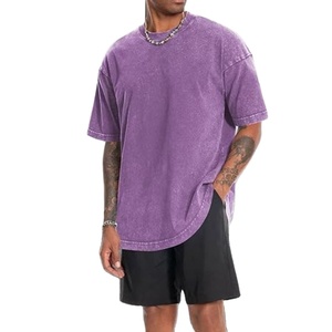 Camiseta Formal Sólida para Hombre, 230 g/m², 100% Algodón, Hombros Caídos, Logotipo Personalizado, Impresión por Serigrafía, Venta al Por Mayor - Product Image 1