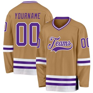 Maillot de hockey sur glace personnalisé avec broderie de logo, options d'impression par transfert thermique, 100% polyester respirant, nom d'équipe personnalisé - Product Image 5