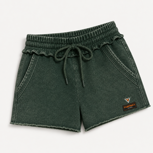 Shorts décontractés, confortables et respirants pour femmes, style streetwear, effet délavé, pour l'été, vêtements de sport, 100% coton - Product Image 2