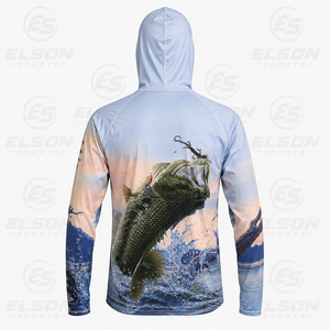 Custom Design Manufacturing Blank Upf 50+ Performance Fishing <b>Shirts</b> Hoodie <b>Face</b> Masks Upf 50 Fishing <b>Shirt</b> Custom logo - Product Image 2