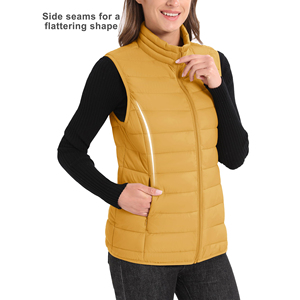Top Selling Trendy Custom Women Cotton Puffer Ladies Jackets Coats Vest Down Coats Plus Size Womens Winter Fashion Girls Jacket - Product Image 5