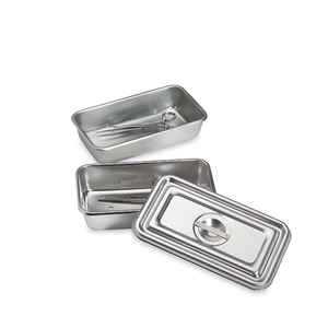 ถาดเจาะผ่าตัดแบบใช้ซ้ำได้ ทำจากสแตนเลสอย่างดี สำหรับมืออาชีพ ขายส่ง ได้รับการรับรองมาตรฐาน CE ISO คุณภาพสูง - Product Image 3