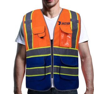 Chaleco de Seguridad de Diseño Nuevo Hecho a Medida, Chaleco de Trabajo Reflectante de Alta Visibilidad, Chaleco de Seguridad con Logotipo Personalizado - Product Image 1