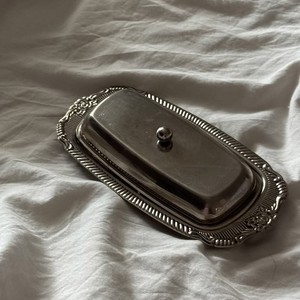 Elegant Butter <b>Storage</b> Box with Lid and Tray Perfect for Serving Display <b>Kitchen</b> Organization and Dining Table Use Home Hotel - Product Image 5