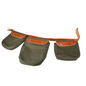 Cinturón de Caza de Lona y Cuero Premium con Múltiples Bolsillos, Riñonera Ajustable para Accesorios de Caza de Aves, Venta al por Mayor, OEM Personalizado - Product Image 1