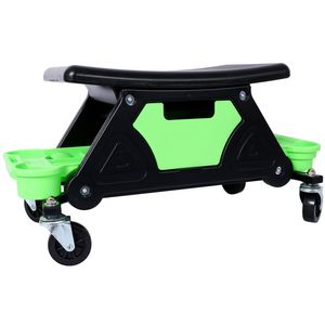 Sgabello da Meccanico per Garage con Capacità di 300 LBS, Tre Vassoi Scorrevoli per Attrezzi, Regalo per Uomini, Tavolo Rotante - Product Image 5