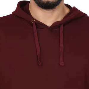 Custom <b>Men's</b> <b>Pullover</b> Hoodies 100% Cotton Fleece Fabric Anti-Wrinkle Pocket Design Winter Wear OEM Service - Product Image 5