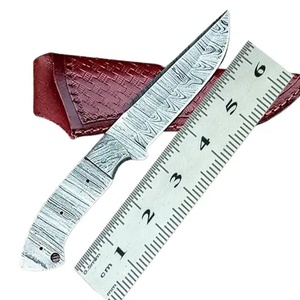 Cuchillo de Chef Personalizado Hecho a Mano Jexmoo con Hoja de Acero de Damasco (Hasta 3.9 pulgadas) y Funda de Cuero - Regalo para Chef - Product Image 1