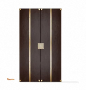 ตู้บาร์ไวน์หรูหรา Casa Del Vino ลายเย็บเพชร ตู้เก็บเครื่องดื่มพรีเมียมทันสมัยสำหรับบ้าน - Product Image 1