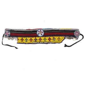 Vintage Belt Belly Dance Bead Afghani Traditional Waist Belt Kuchi Tribal BB074A <b>Old</b> Banjara Real Vintage Handmade Beaded Belts - Product Image 1