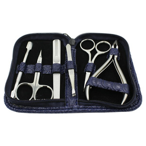 Nail Grooming Kit with PU Leather Storage Case Professional Nail Clipper Set Manicure <b>Pedicure</b> <b>Tools</b> Kit for Personal Care - Product Image 5