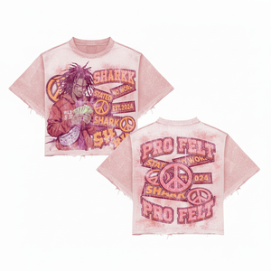 Camisetas de Hombre Estilo Urbano, Cuello Redondo, Hombros Caídos, Manga Corta, Hip Hop, Transpirables, Corte Holgado, Ligeras, de Algodón Felpa - Product Image 5