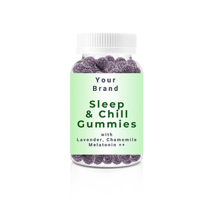 Suplemento Herbal en Gomitas para Dormir con Lavanda, Manzanilla y Melatonina, Ayuda Natural para el Sueño, Precio Accesible, el Más Vendido, para Adultos - Product Image 1