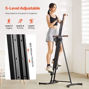 Compact Folding Cardio Climber Full Body W Stair Stepper <b>Step</b> Range Exercise Machine Home <b>Gym</b> Vertical Climber for Indoor - Product Image 3