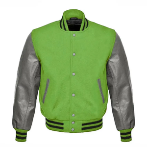 Veste universitaire personnalisée de haute qualité pour homme, en mélange de laine, tissu respirant, col montant à capuche, vêtement d'extérieur d'hiver, grande taille - Product Image 1