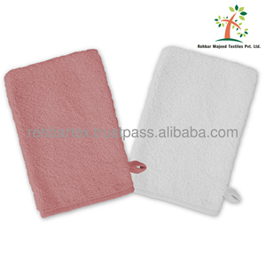 100% Cotton Simple Baby <b>Bath</b> Mitts Comfortable Absorbent Reusable <b>Bath</b> Gloves for Kids Home Bathroom Use - Product Image 2