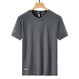 Camiseta Deportiva de Secado Rápido para Hombre, Diseño Sencillo, Manga Corta, Verano 2024, Informal, 100% Algodón, Tallas Grandes 6XL-9XL, Camiseta de Gimnasio - Product Image 5