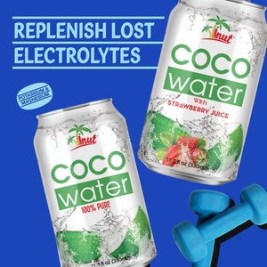 330ml d'eau de noix de coco pure avec pulpe à base de plantes non-OGM sans sucre ajouté OEM ODM-Fournisseur en gros - Product Image 3