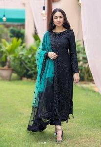 Vestido de Fiesta Bordado de Alta Calidad para Mujer, Sin Costuras, con Mangas Largas, Listo para Usar en Bodas, Precio al por Mayor - Product Image 1