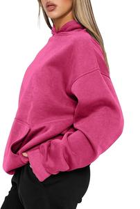 Nueva Colección, Servicio OEM, Sudadera con Capucha Extra Grande Informal y Cómoda de Color Sólido para Mujer, de Fábrica en Bangladesh, al Mejor Precio - Product Image 3