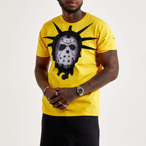 T-shirt vierge 100 % coton épais pour homme, personnalisable avec logo, sérigraphie, strass, coupe classique, décontracté, vente en gros - Product Image 5