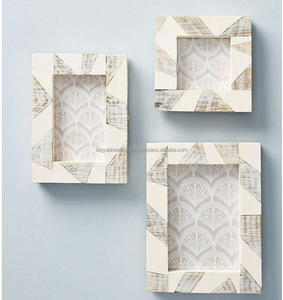 กรอบรูปกระดูกฝังศิลปะตกแต่งบ้านสีสันสดใสกรอบรูปโครงไม้ - Product Image 4