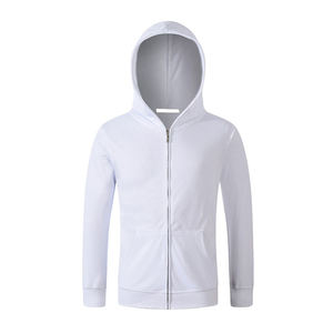 Sudadera con capucha de forro polar grueso con cremallera completa y logotipo personalizado, unisex, al por mayor, lisa, informal, para gimnasio y actividades al aire libre - Product Image 2