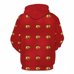 เสื้อฮู้ดลายสโนว์แมนคริสต์มาสสำหรับผู้ชาย เสื้อสเวตเชิ้ตสีแดงแบบสวมหัว ลายกราฟิกสำหรับฤดูหนาว - Product Image 2
