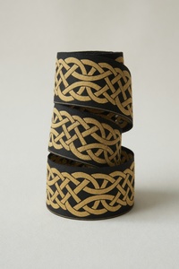 Luxury Polyester Jacquard Woven Trim Decorative Border <b>Tape</b> with French Lace for Garments Home Textiles Upholstery - Product Image 3