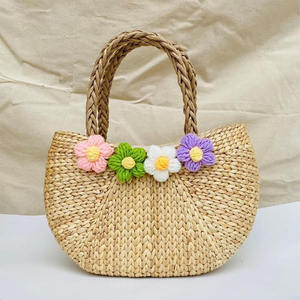 Bolso de mano elegante y moderno para mujer, bolso de ratán, bolso de paja para vacaciones de verano, se acepta OEM, logotipo personalizado de fábrica de Vietnam. - Product Image 3