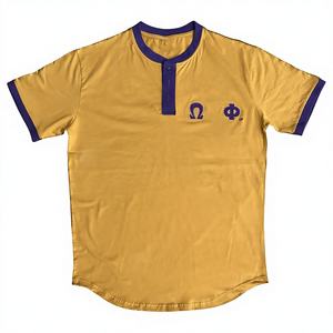 Camiseta OMEGA PSI PHI de Verano Personalizable con Logotipo, 100% Algodón Tejido, Corte Regular, Transpirable y de Secado Rápido para Hombre - Product Image 1