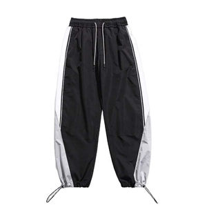 Winter men Loose Buttons Windbreaker Baggy Men's Pants Washed <b>Waterproof</b> Men Nylon Pants Customized All Color OEM Service - Product Image 5
