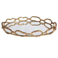 Plateau de luxe argenté avec bordure dorée texturée, plat de rangement, plateau pour confiseries gourmandes, vaisselle de fête, vente en gros