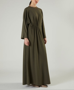 Robe maxi élégante de style Abaya de Dubaï pour femmes, avec une forme ronde simple, vêtements islamiques pour femmes, vêtements arabes, vêtements du Golfe - Product Image 4