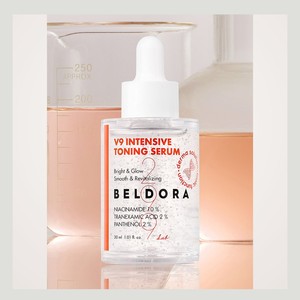 Sérum tonifiant intensif Beldora V-Nine, soin coréen K-Beauty, fabriqué en Corée, 30 ml, produits de soin personnel unisexes. - Product Image 1