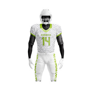 ชุดฟุตบอลอเมริกันดีไซน์เฉพาะตัว ออกแบบชุดฟุตบอลอเมริกัน เสื้อผ้ากีฬา โพลีเอสเตอร์ ชุดฟุตบอลเปล่าสำหรับผู้ชาย - Product Image 4