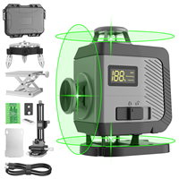 Niveau laser rotatif multifonction avec écran numérique Outils de construction d'arpentage