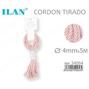 Cordoncino Ritorto Rosa 4mmx5M Ilan - Product Image 1