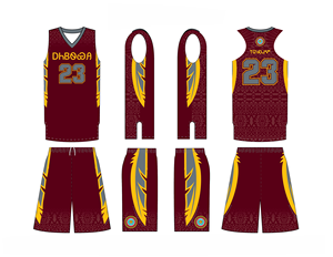 Unisexe # Maillot de basket-ball universitaire cousu Acuff Jr. 100% polyester antibactérien col en V sans manches 300g - Product Image 3