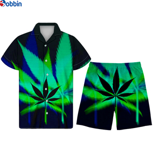 Soldes d'été : Ensemble Homme Confortable et Respirant – Collection Été Personnalisée – Chemise Boutonnée à Manches Courtes et Pantalon de Plage - Product Image 5