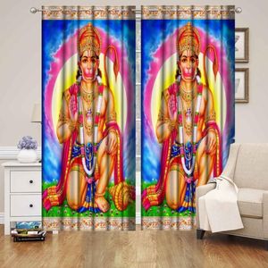 Cortina de Poliéster con Estampado Floral de Lujo, 122 x 274 cm, Ignífuga y Opaca, con Ojales, Lista para Usar en Hogares, Hoteles y Cafeterías - Product Image 1