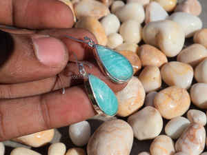 Pendiente de Plata de Ley 925, pendiente hecho a mano artesanal, pendiente mínimo bohemio, joyería delicada para mujer, regalo de aniversario para ella - Product Image 3