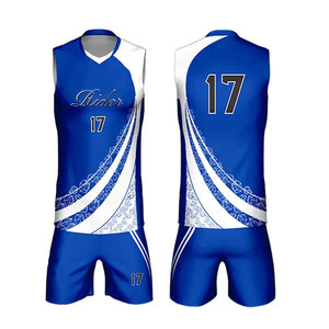Ensemble d'uniformes de volley-ball pour hommes personnalisés par sublimation, sans manches, pour l'entraînement sportif en équipe, séchage rapide, vêtements de sport d'équipe - Product Image 4