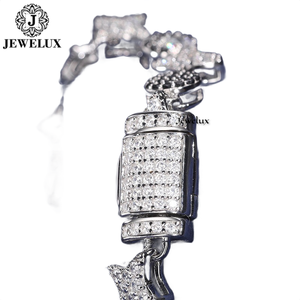 Wholesale Jewelux Elegant Gold Plated Moissanite Tennis <b>Bracelet</b> <b>Adjustable</b> 925 Sterling <b>Silver</b> Daily Wear Gift Best Price - Product Image 2